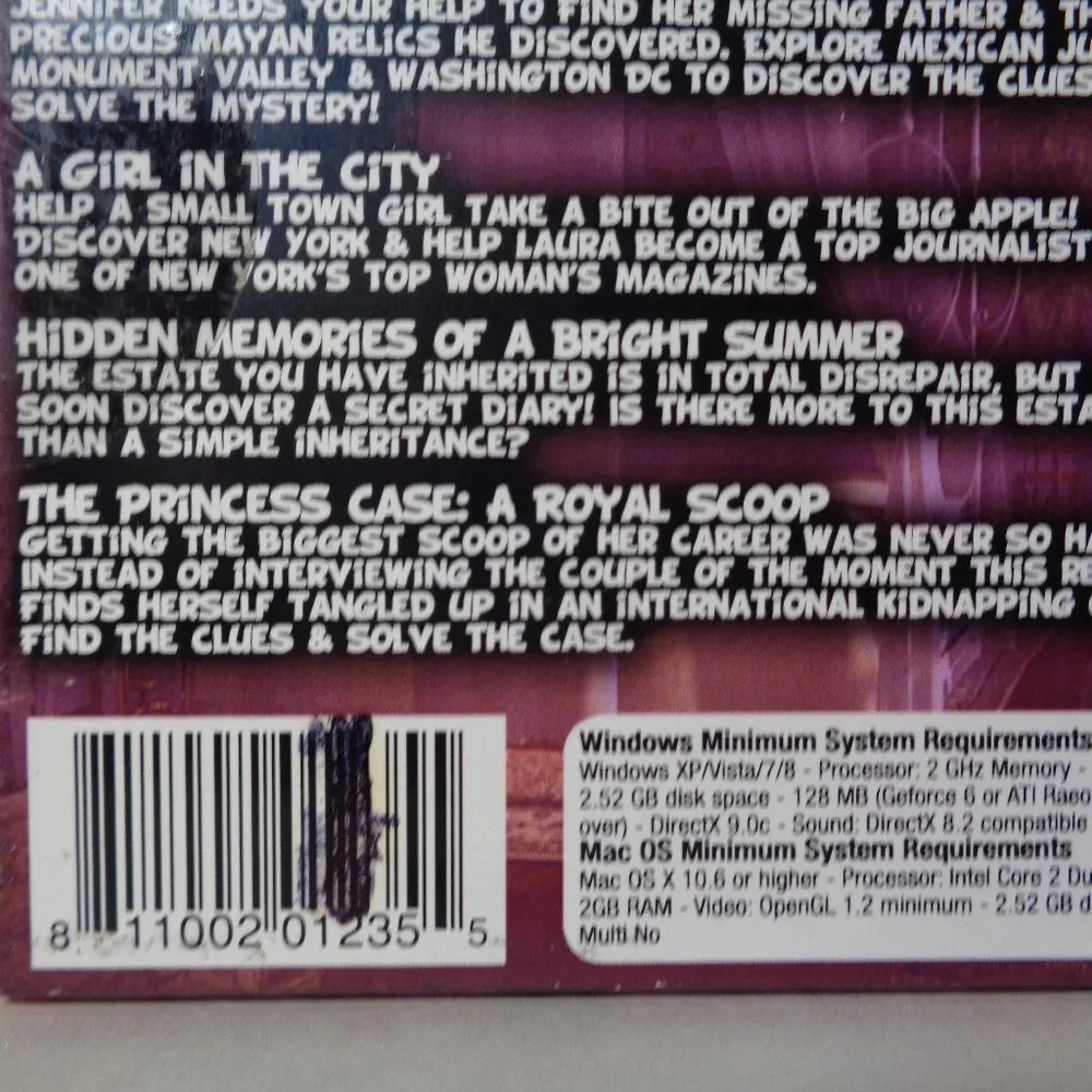HIDDEN OBJECT CLASSIC ADVENTURES II 6 Pack New PC WIN MAC DVD-ROM Video Game